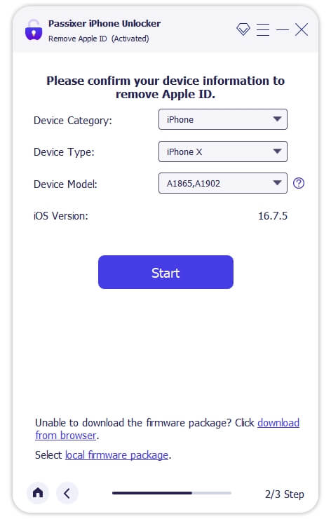 Remove iCloud with Passixer step 6 | Find iCloud Email Address