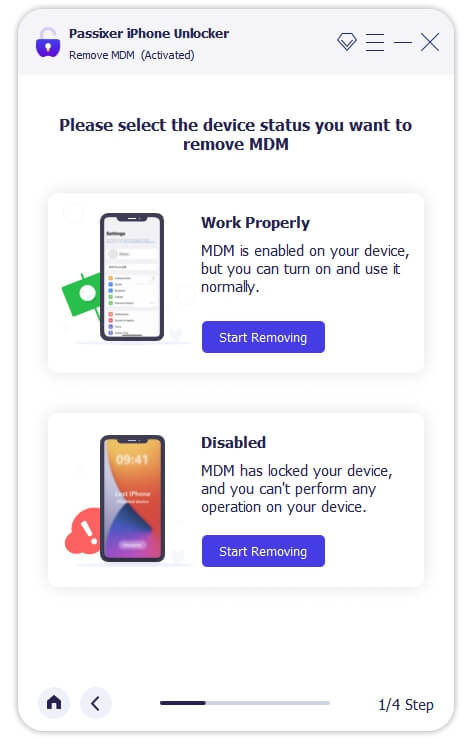 choose Work Properly | Remove Device Supervision from iPhone/iPad