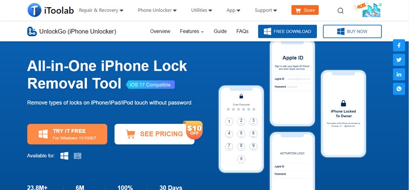 iToolab UnlockGO | Megafone iPhone Unlocker