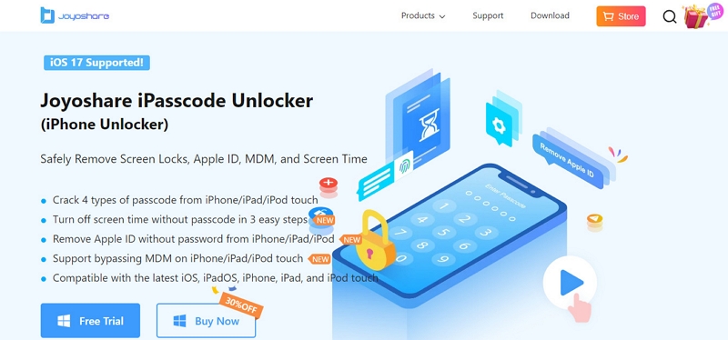 Joyoshare iPasscode Unlocker | Megafone iPhone Unlocker