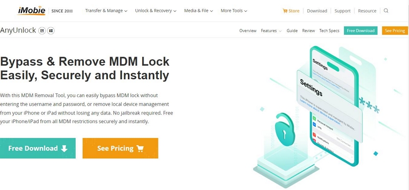 AnyUnlock MDM Remove Tool | 10 Best Apple MDM Bypass Tool