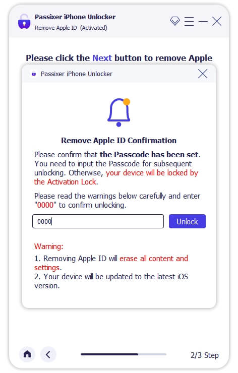 Passixer iPhone Unlocker Remove Apple ID 3 | Turn Off Find My iPhone Without Them Knowing