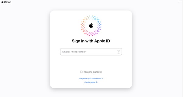 login iCloud site | Reset iPhone Passcode without Losing Data