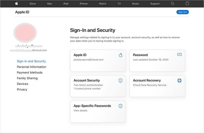 enter your Apple ID credentials | Change iCloud Password