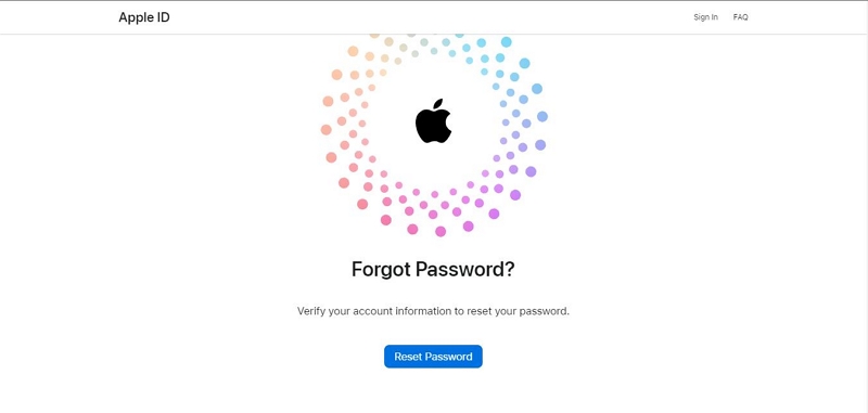 Reset iCloud Password via iForgot | Change iCloud Password