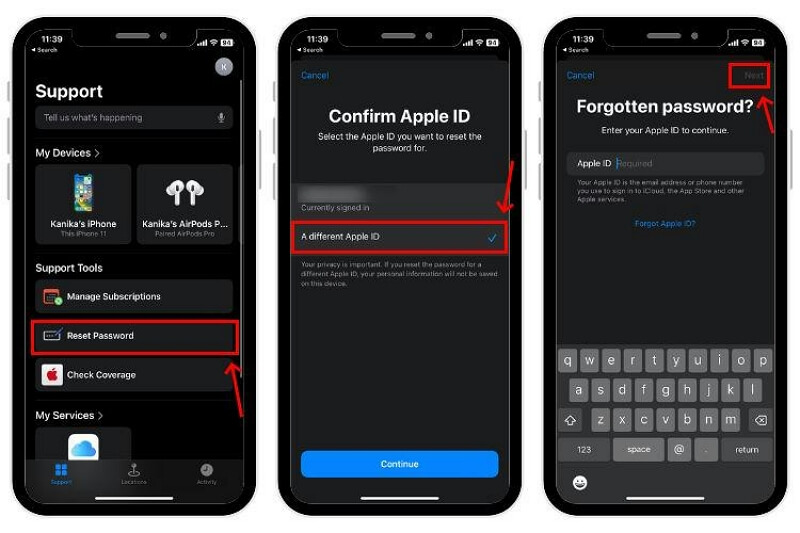A Different Apple ID | Change iCloud Password