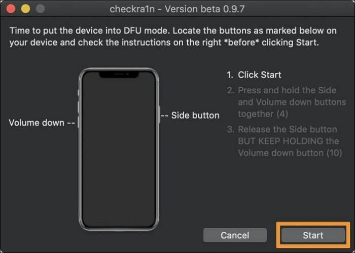 put your iPhone into DFU | Jailbreak iPhone without Passcode