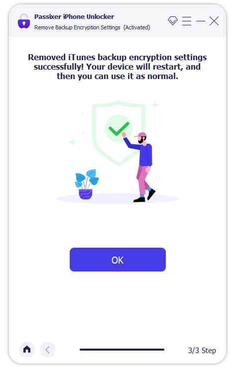 Passixer iPhone Unlocker 3 | Turn Off Backup File Encryption iTunes Without Password