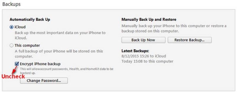 パスワード付きiTunesのバックアップファイル暗号化をオフにする方法｜パスワード付きiTunesのバックアップファイル暗号化をオフにする