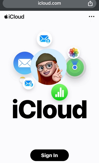 Unlock iPhone Restrictions Without Passcode via iCloud Website step 1