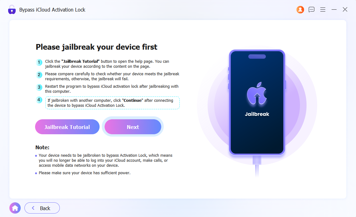 Passixer iCloud Activation Lock bypass succeeded