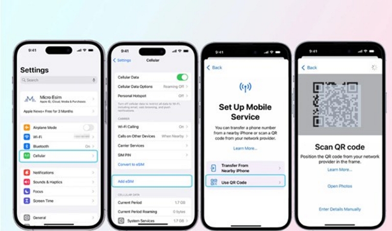 choose which line | switching sim cards iphones