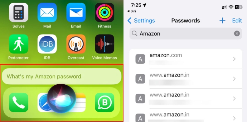 ask Siri to find password | Forgot Apple ID Password