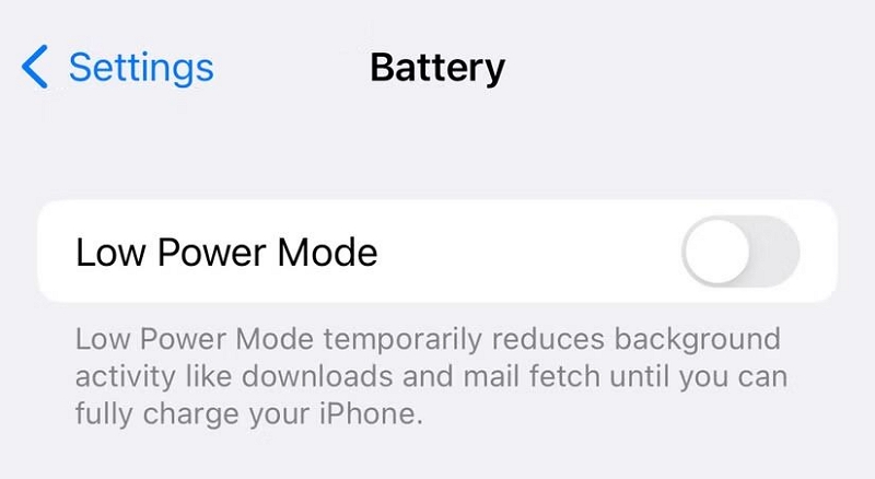 Low Power Mode off | What Is Auto Lock on iPhone