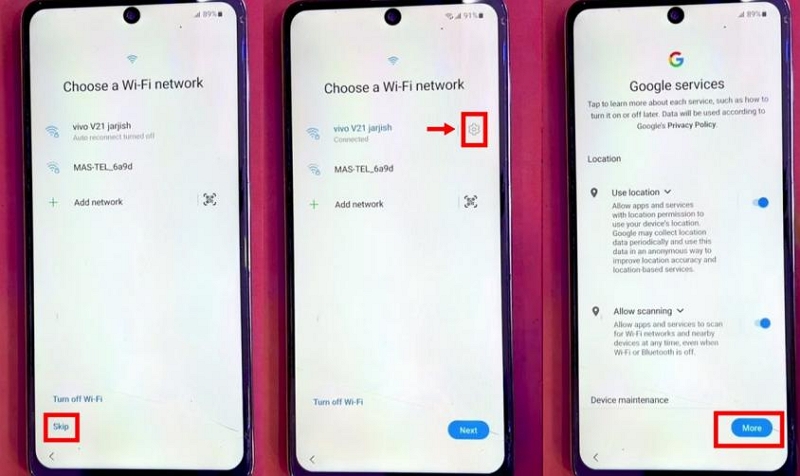 Skip Wi-Fi | samsung frp bypass tool
