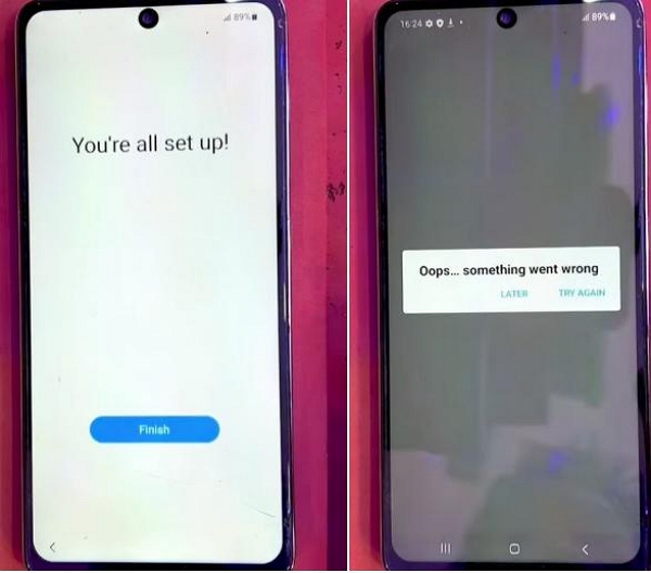 Something went wrong | samsung frp bypass tool