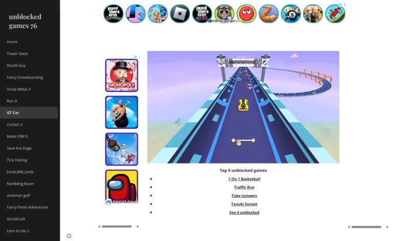 Unblocked 76 | Car Games Unblocked for School