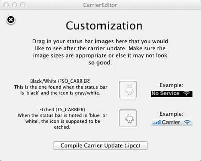 save the original and modified logos | how to change carrier on iphone