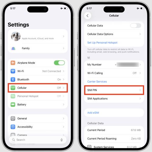 select SIM PIN | Find or Change SIM PIN on iPhone