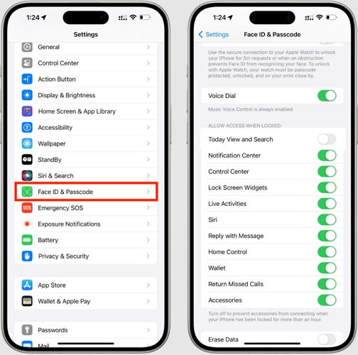 toggle off Control Center | Turn Off iPhone Lock Screen