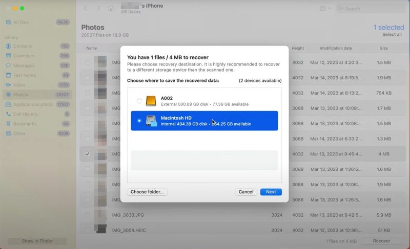 data management extras | Disk Drill iPhone Recovery