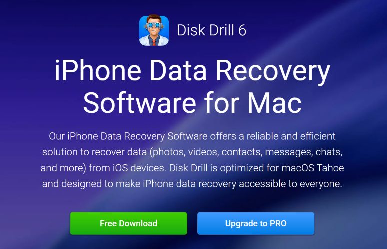 overview | Disk Drill iPhone Recovery