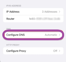 select Forget this Network | dns bypass activation lock