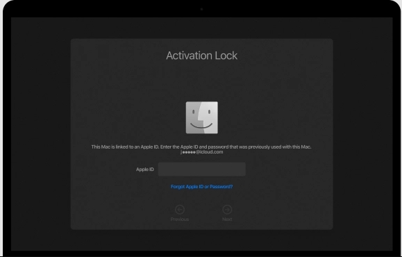 enter Apple ID and password | Macbook Activation Lock Bypass