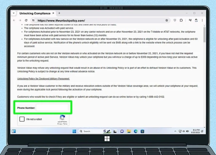 enter your phone number | unlock tracfone iphone