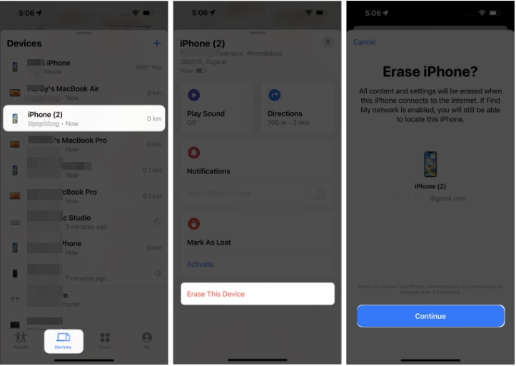 erase iPhone with Find My app | iPhone Asks for Passcode After Factory Reset