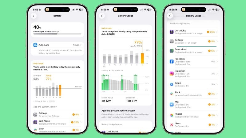 open Settings and Battery | iPhone Black Screen Spinning Wheel