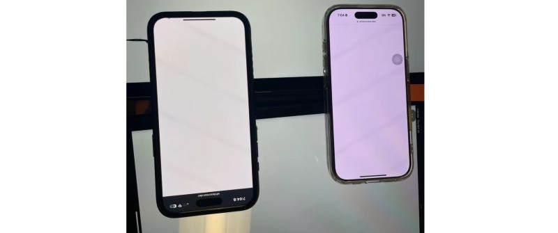 red tint on new panels | iPhone Red Screen