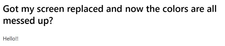 third party replacement screen | iPhone Red Screen