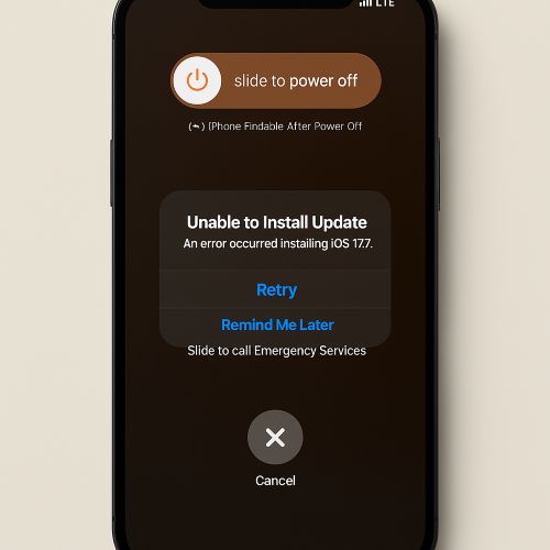 tap Retry | iPhone Stuck in SOS Mode