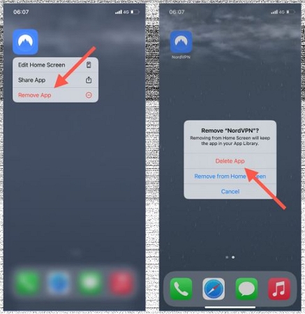 delete VPN app | Unable to Check for Update iPhone