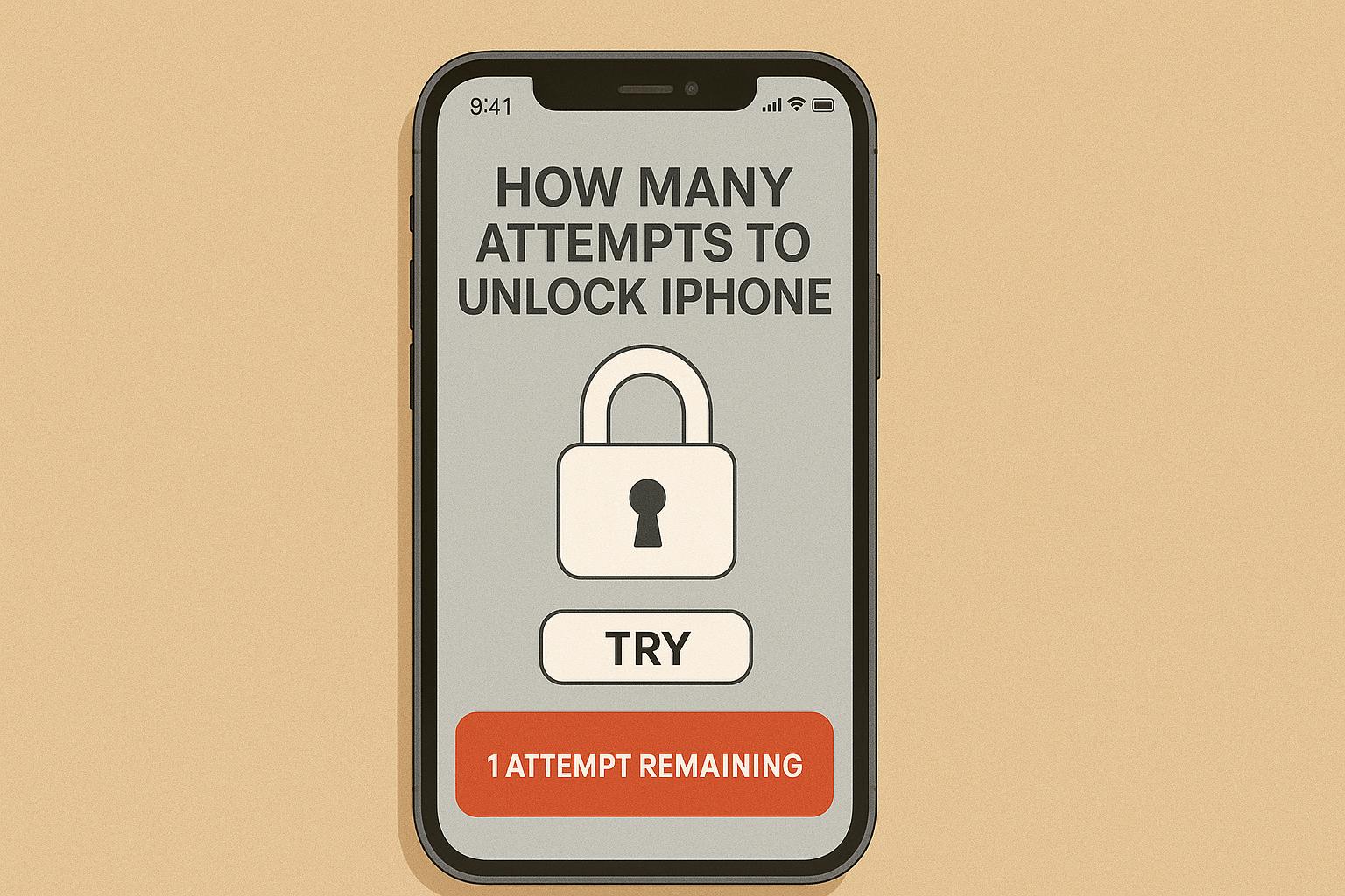 Apple limits the number of passcode attempts | unlock iPhone after too many attempts