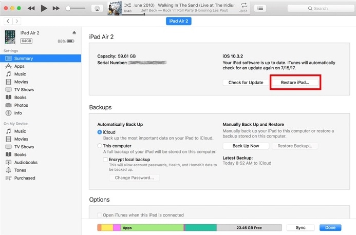 Restore iPad | how to unlock a ipad without passcode