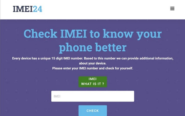 enter IMEI number | IMEI24
