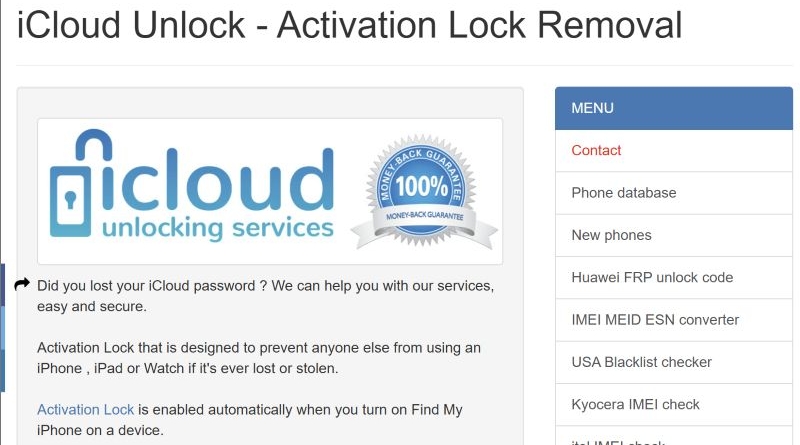 iCloud Unlock | IMEI24