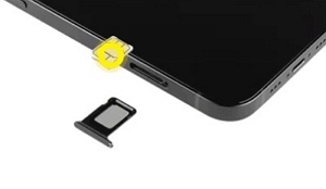 insert the new SIM | how to change carrier on iphone