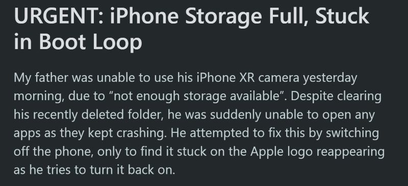 software level issues | iPad Stuck in Boot Loop