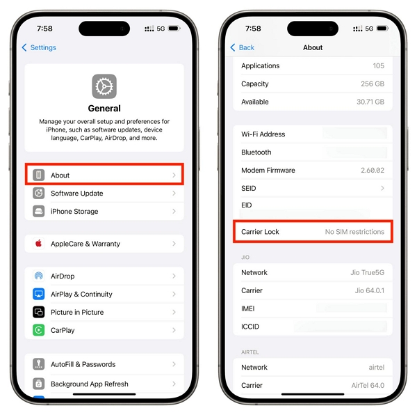 confirm if your iPhone is unlocked | xfinity iphone sim unlock