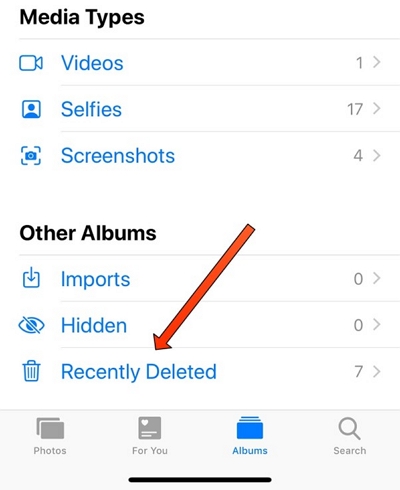 recently deleted | recover pictures from snapchat on iphone
