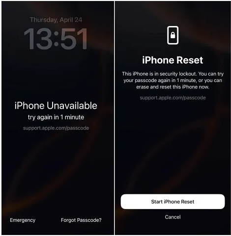 tap Forgot Passcode | Unlock iPhone Passcode Without Apple ID