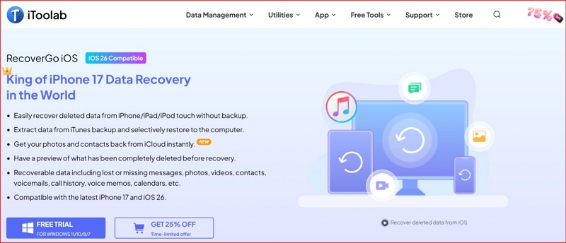 RecoverGo iOS | free iphone data recovery software