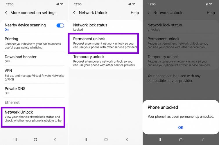 press Permanent Unlock | Unlock MetroPCS Phone