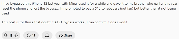 Reddit feedback | Mina Activator