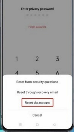 complete the process | oppo mobile remove screen lock