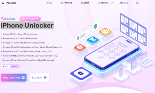 Laden Sie Passixer iPhone Unlocker | So entfernen Sie die iPhone-Bildschirmzeit