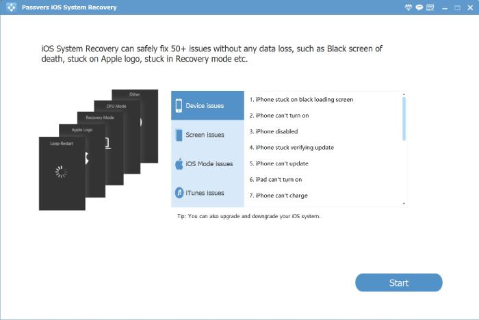 click Start | Remove White Spot on iPhone Screen